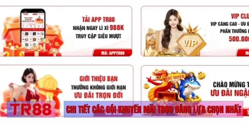 Chi tiết các gói khuyến mãi TR88 đáng lựa chọn nhất