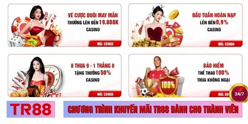Chương trình khuyến mãi TR88 dành cho thành viên