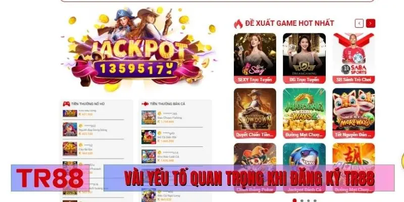 Vài yếu tố quan trọng khi đăng ký TR88